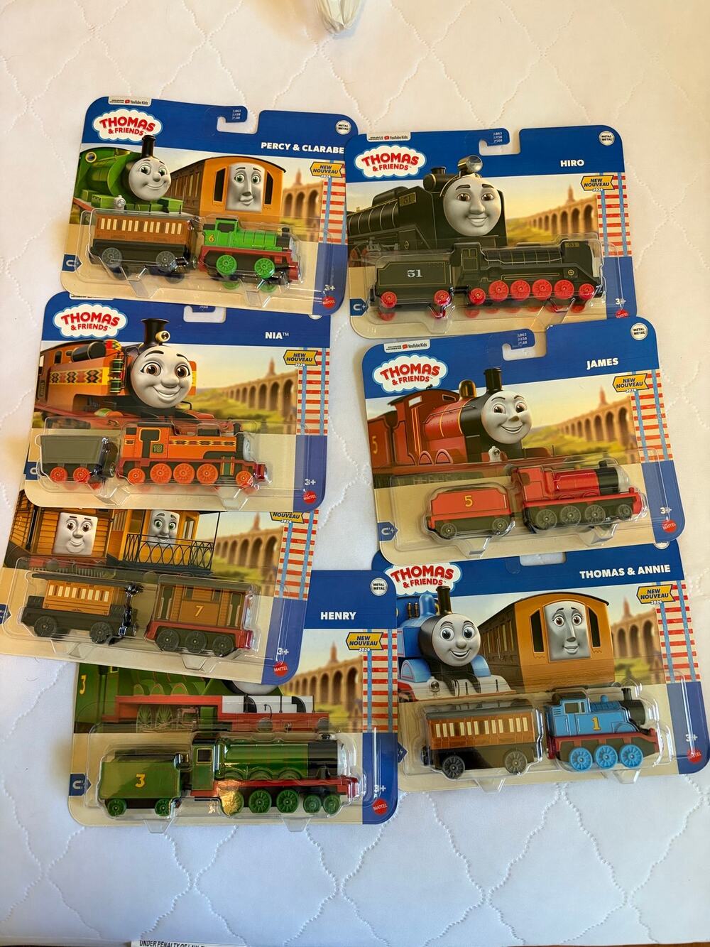 Thomas and Friends 2026 Metal Collection Lot of 7 (2pk) Hiro Nia Percy Henry+